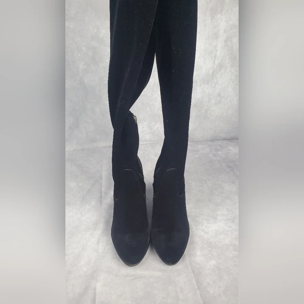 Authentic Suede Marc‎ Fisher Over the knee Black boots Women's Size 6 M
